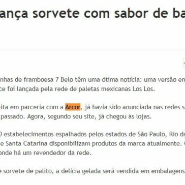 Rede lança sorvete com sabor de bala 7 Belo – Jornal do Brasil (On-line)