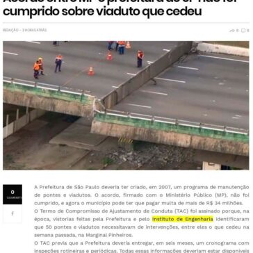 Acordo entre MP e prefeitura de SP não foi cumprido sobre viaduto que cedeu – Rede Metropolitana