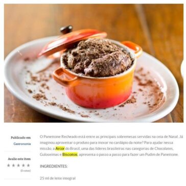Receita de Natal: Arcor apresenta pudim de Panettone – Folha do ABC