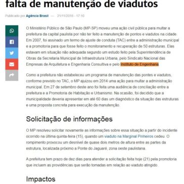 MP quer multar prefeitura de SP por falta de manutenção de viadutos – Portal Agora no RS