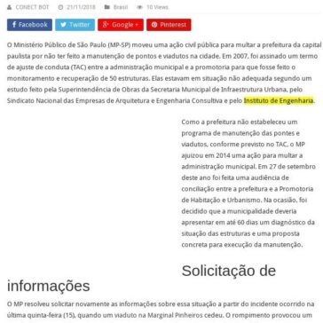 MP quer multar prefeitura de SP por falta de manutenção de viadutos – Portal Conectados