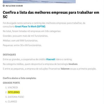 Confira a lista das melhores empresas para trabalhar em SC -Jornal de Blumenau