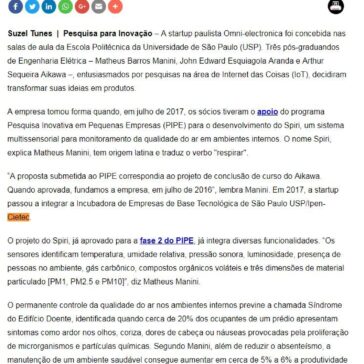 Sensores monitoram temperatura, umidade e qualidade do ar em ambientes internos – Agência FAPESP