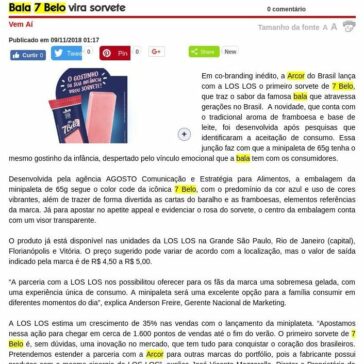 Bala 7 Belo vira sorvete – Arroz de Fyesta