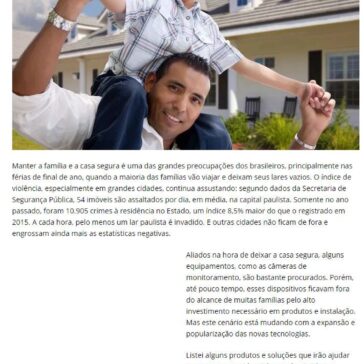 Saiba como manter a casa segura no período de férias sem gastar muito -Blog do Moreira