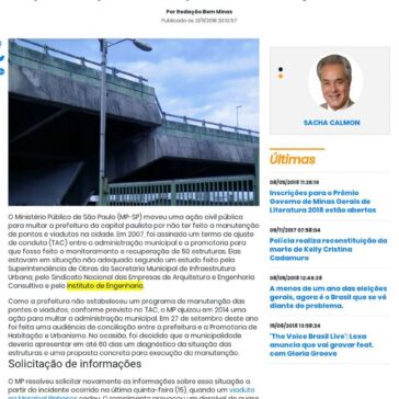 MP quer multar prefeitura de SP por falta de manutenção de viadutos – Portal Bem Minas