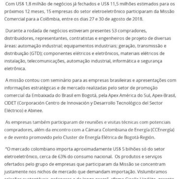 Missões à Colômbia, Peru e México geram negócios para o setor elétrico e eletrônico- Investe São Paulo