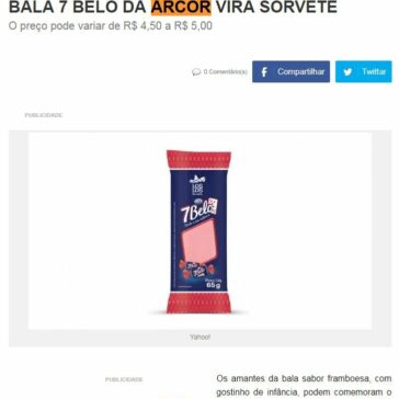BALA 7 BELO DA ARCOR VIRA SORVETE – Educadora FM