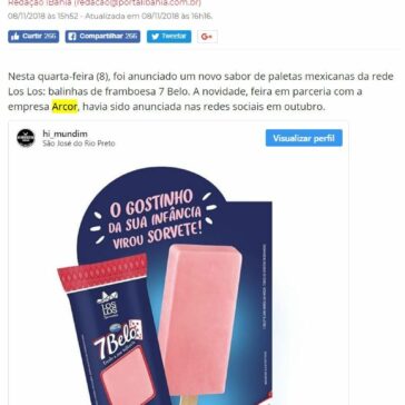 Gosto de infância: rede lança soverte com sabor de bala 7 Belo – IBahia