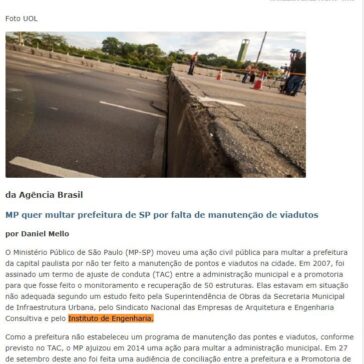 MP quer multar prefeitura de SP por falta de manutenção de viadutos – Luis Nassif Online