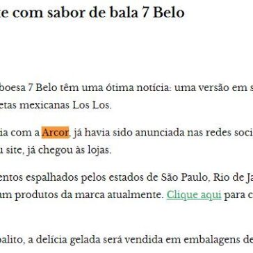 Rede lança sorvete com sabor de bala 7 Belo – Tribuna do Sertão