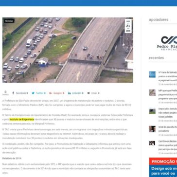 MP quer que Prefeitura de SP pague multa por não criar programa para pontes e viadutos – Juris Bahia