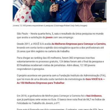 Conheça as 45 melhores empresas para começar a carreira-Exame.com