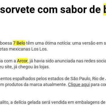 Rede lança sorvete com sabor de bala 7 Belo – HiperNotícias