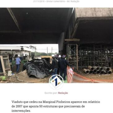 MP quer que Prefeitura de SP pague multa de R$ 34 milhões por não criar programa para pontes e viadutos – Z1 Portal de Notícias