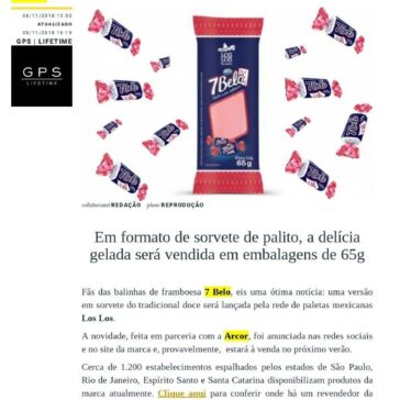Gostinho de infância: Los Los lança picolé de 7 Belo – GPS Brasília