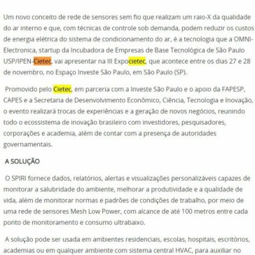 Startup desenvolve sistema que ajuda a combater a Síndrome do Edifício Doente – Investe São Paulo
