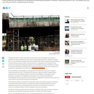 MP quer multar prefeitura de SP por falta de manutenção de viadutos – Destak (On-line)