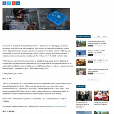 NET lança soluções que potencializam a cobertura da internet – Ribeirão Sul