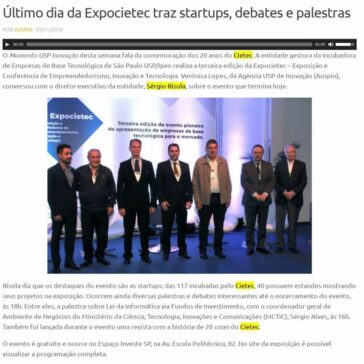 Último dia da Expocietec traz startups, debates e palestras – Agência USP de Inovação
