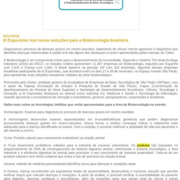 III Expocietec traz novas soluções para a Biotecnologia brasileira – Feiras do Brasil