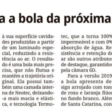 Federação apresenta a bola da próxima edição do Estadual – Diário do Iguaçu