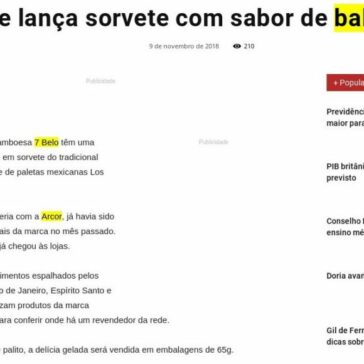 Rede lança sorvete com sabor de bala 7 Belo – Diário Indústria & Comércio