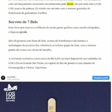 É oficial! Quanto custa e onde encontrar o sorvete de 65g com gostinho de bala 7 Belo? – Vix