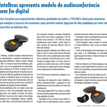 Intelbras apresenta modelo de audioconferência sem fio digital- Lojas Papelaria Informática Brinquedos