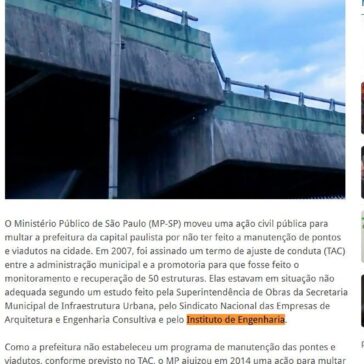 MP quer multar prefeitura de SP por falta de manutenção de viadutos | Brasil | Notícias – Mundo Positivo