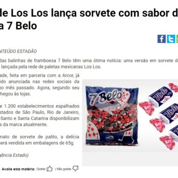 Rede Los Los lança sorvete com sabor de bala 7 Belo – HiperNotícias