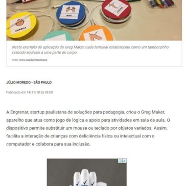 Aparelho alia diversão e aprendizado para incluir criança com deficiência na escola – DCI (On-line)