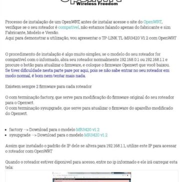 OpenWrt Backfire 10.03.1 – TP-LINK TL-MR3420 V1.2 – Instalando o OpenWRT – Qb Excel