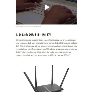 Roteador com velocidade de 1200 Mb/s: lista traz modelos para comprar -Tech tudo
