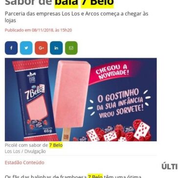 Marca lança picolé com sabor de bala 7 Belo – Jornal do Commércio