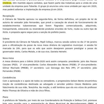 Quarta-feira, 12/12/2018-Néia Lopes