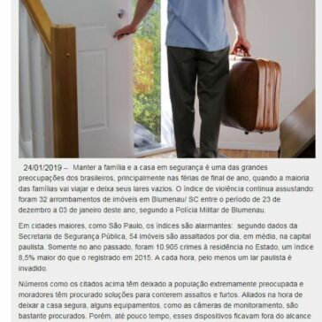 Aumento no número de furtos a residências no período de férias preocupa população- Falando de Gestão