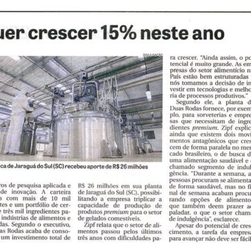 Empresa quer crescer 15% neste ano DCI – DCI Impresso