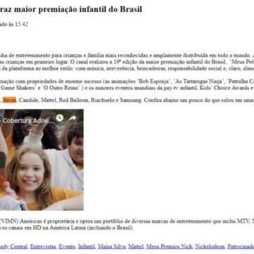 Meus Prêmios Nick 2018 traz maior premiação infantil do Brasil – Adnews