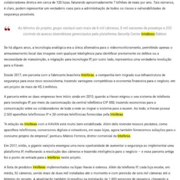 Havan: unificação e gestão inteligente- Digital Security