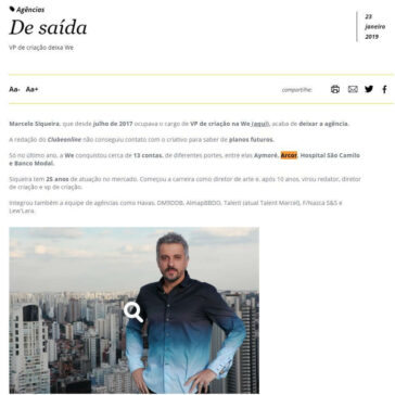 De saída – Clube de Criação