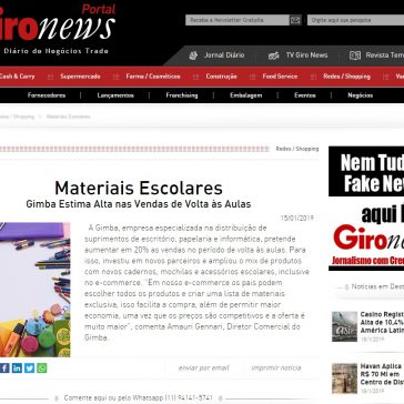 Materiais Escolares- Giro News