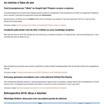 Retrospectiva 2018 e os recordes do ano-Showmetech