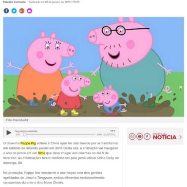 ‘Peppa Pig’ irá comemorar Ano Novo Chinês após ter episódios banidos – Massa News