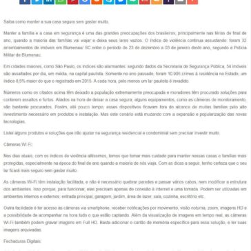 Aumento no número de furtos a residências no período de férias preocupa população -SEGS