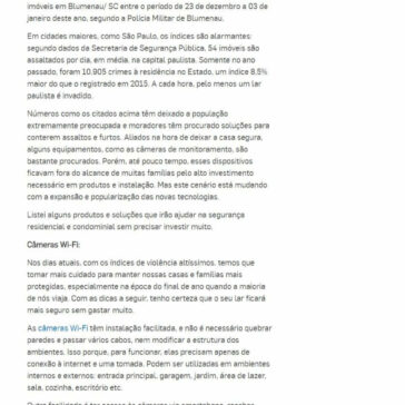 AUMENTO NO NÚMERO DE FURTOS A RESIDÊNCIAS NO PERÍODO DE FÉRIAS PREOCUPA POPULAÇÃO -Investidor Institucional