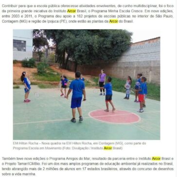 Instituto Arcor Brasil comemora 15 anos de compromisso com a educação – Campo Grande Notícias