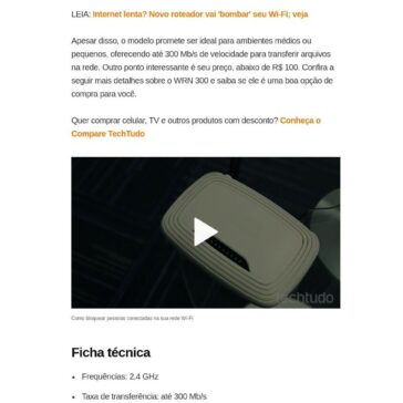 Roteador Intelbras WRN 300 é bom? Conheça especificações e preço- Tech tudo