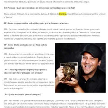 Bruno Miguel: um diretor bom pra cachorro- Eu, Rio