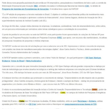 Inovação e a nova paisagem urbana de São Paulo -Agência FAPESP